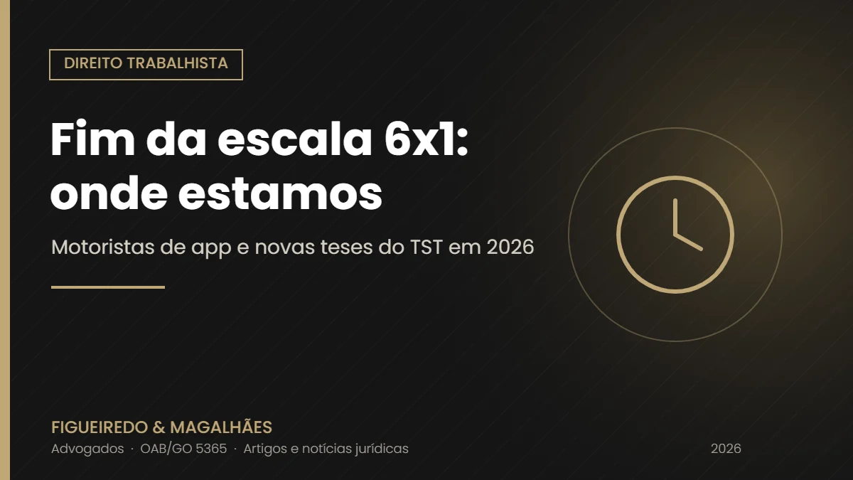Fim da escala 6×1, motoristas de app e novas teses do TST: o que muda para o trabalhador em 2026